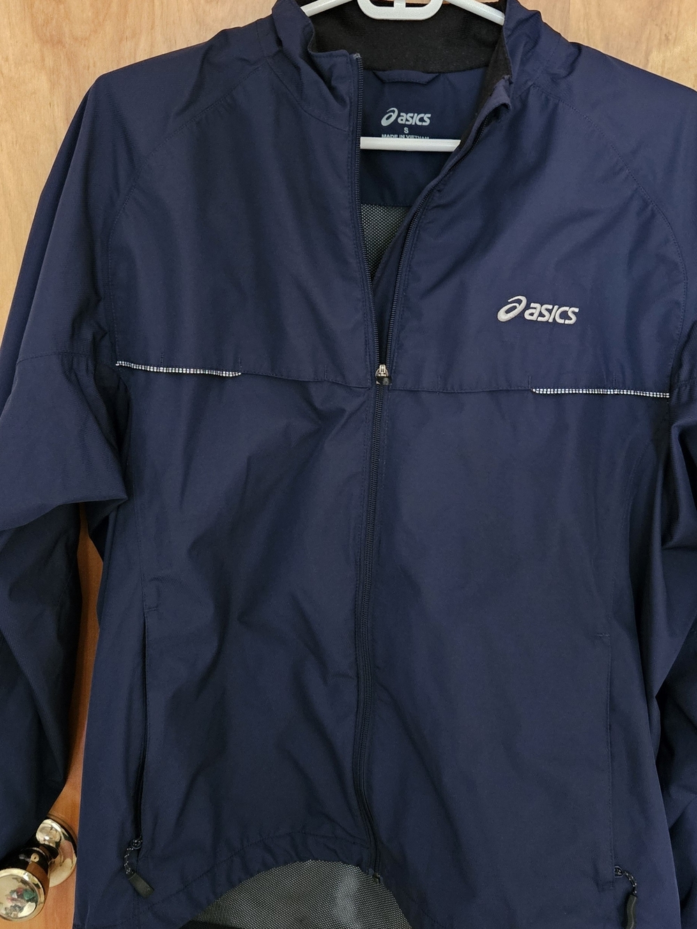 ASICS Men's Navy Full-Zip Running Jacket